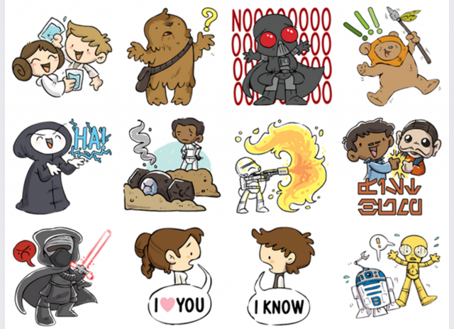Star Wars Facebook Stickers